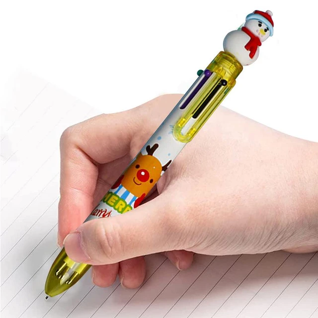 Multicolor Retractable Pen Ballpoint Pen Christmas Retractable Fun