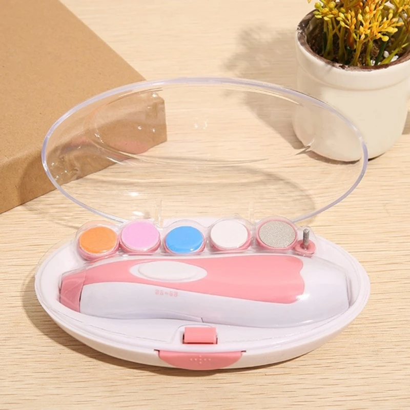 6 in 1 Baby Nails Trimmer Set Electric Manicure with Grinding Heads 4 Working Modes Bidirectional Speed Adjustment nail clipper nail care kit nail trimmer nail grinder