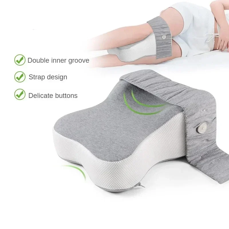 Orthopedic Slow Rebound Memory Cotton Clamp Leg Pillow Maternity Foot Pillow Strap Adjustable Side Sleeping Knee Leg leg pillow