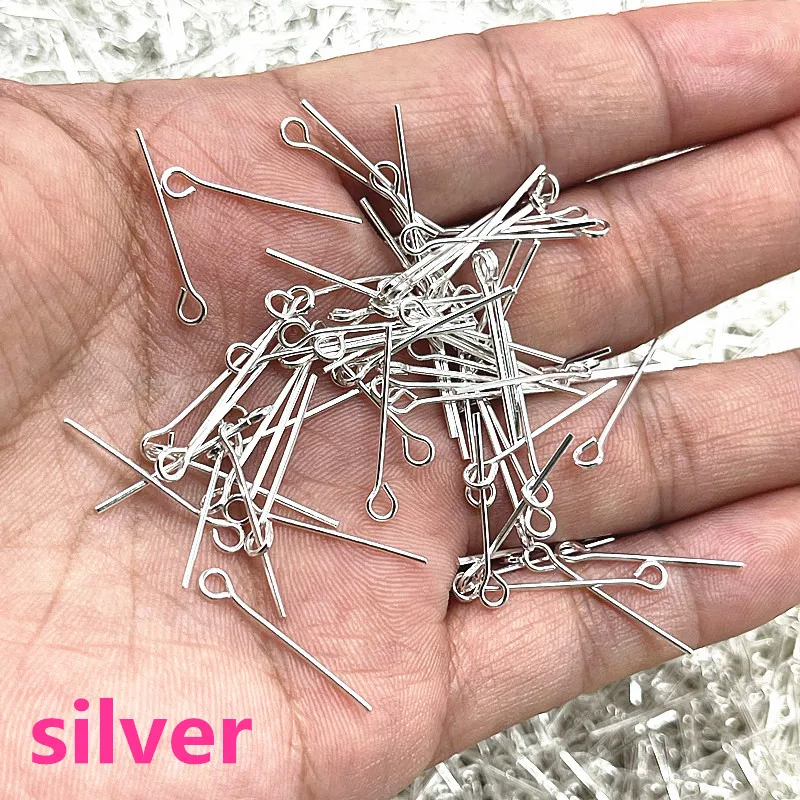 Bead Needles For Jewelry Making 70MM Eye Pin Head Pin Beads Making