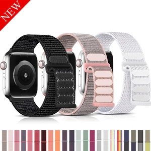 Nylon Strap For Apple Watch Band 9 8 7 SE 6 5 Ultra2 49MM 40MM 44MM 45MM 41MM Accessorie bracelet for iWatch serie 4 3 38MM 42MM