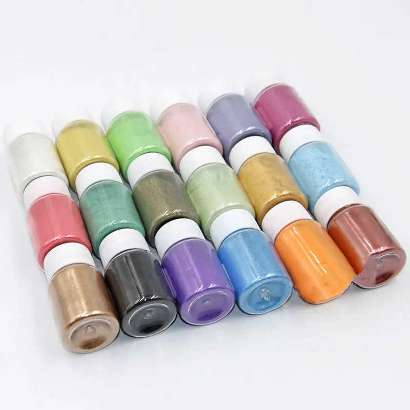 Mica Powder Crystal Drop Glue Material Pigment Toning Without Heavy Metal Color Uniform Environmental Protection Multi-color