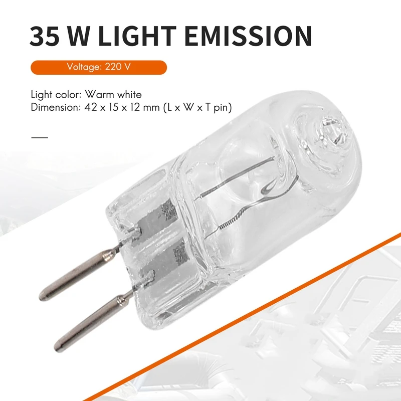 New 4 220V 35W G5, 3 pin power supply dual halogen bulb warm white
