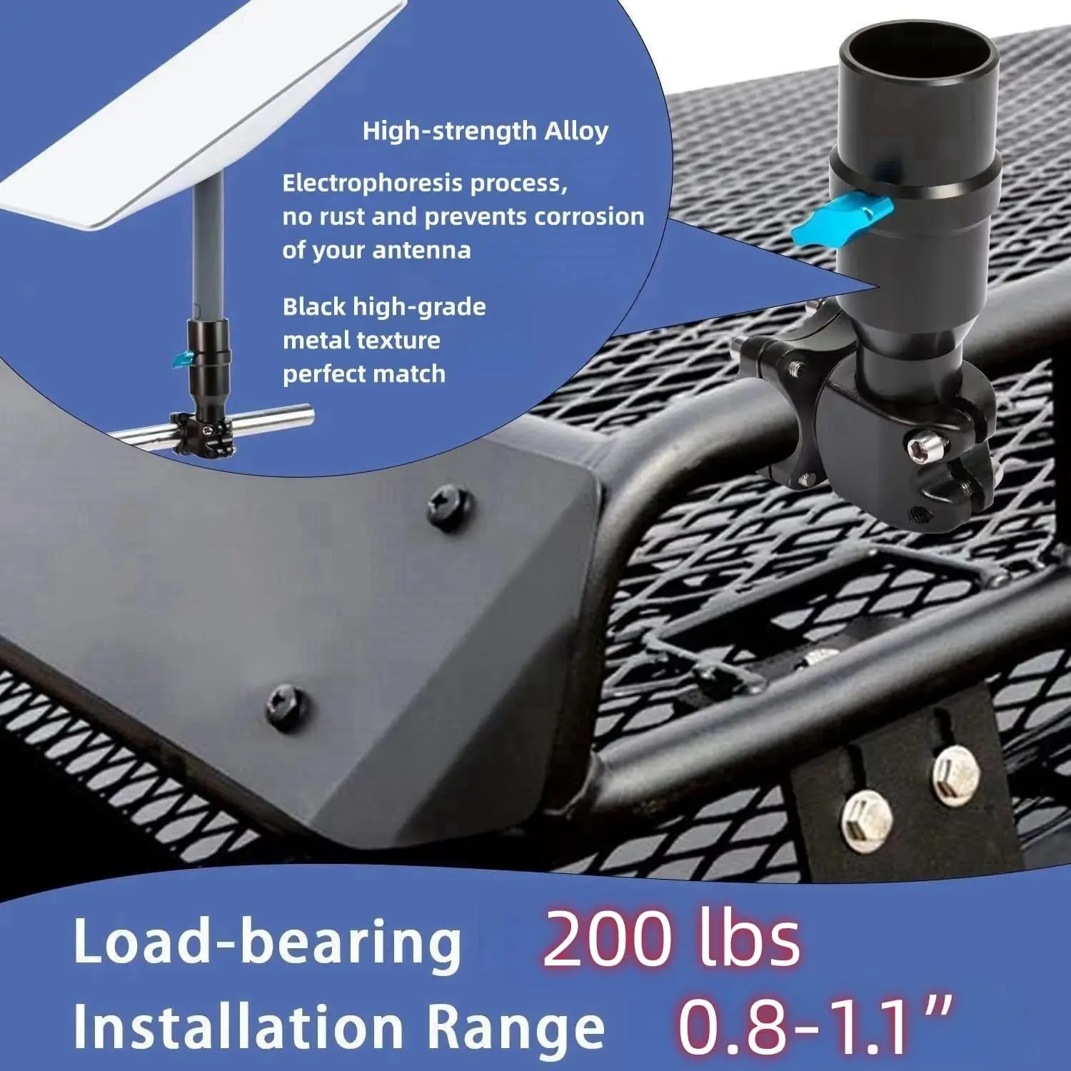 Mount, Montageset voor Internet Kit voor V2, Weerbestendig Stevig Veilig Dakmontage met Mount Adapter, Paalmontage