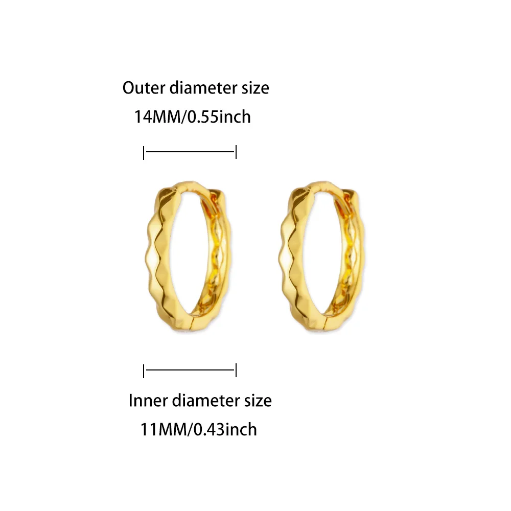 Irregular Lines Hoop Earrings For Women