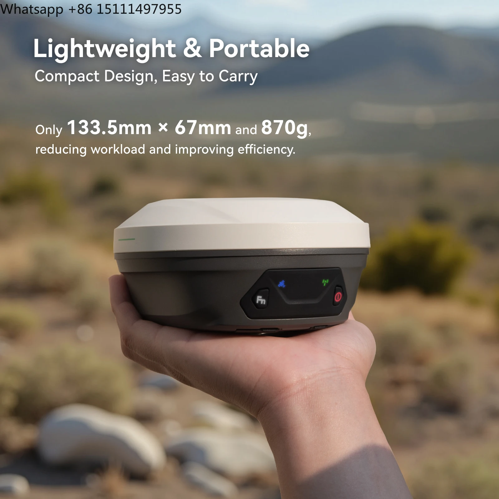 싱귤러XYZ RTK E1 라이트 GNSS 베이스 로버 1년 우선 지원 토지 측량 GNSS 수신기 (악조건 환경용)