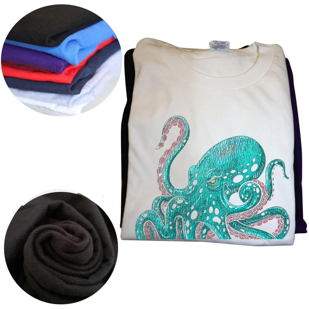 YOUTHBATH★男女兼用★Octopus Graphic T-Shirt 半袖Tシャツ Funny Octopus Design T Shirts Graphic Cotton Streetwear