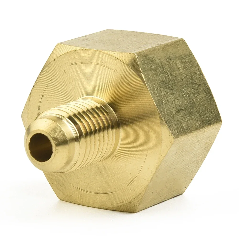 Kit Adattatori Per Aria Condizionata Auto | Da R12 A R134a | Filettatura W21.8 A 1/4 SAE | 3 Pezzi In Ottone - 4