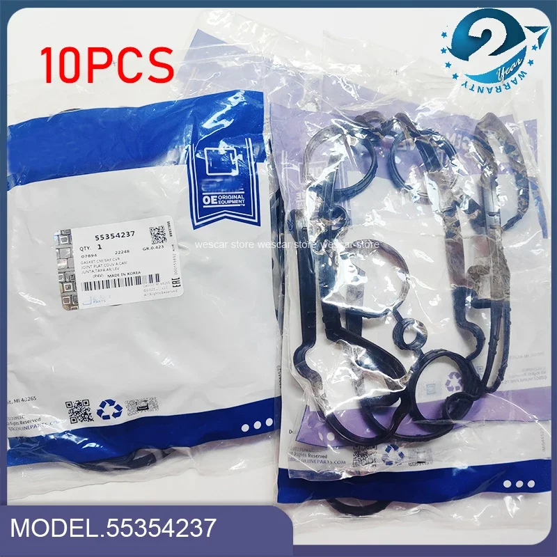 Engine Valve Cover Seal Gasket 10X for Chevrolet Aveo5 Aveo Cruze Sonic Opel Saturn Astra 2009 Pontiac G3 1.8L 1.6L L4 55354237