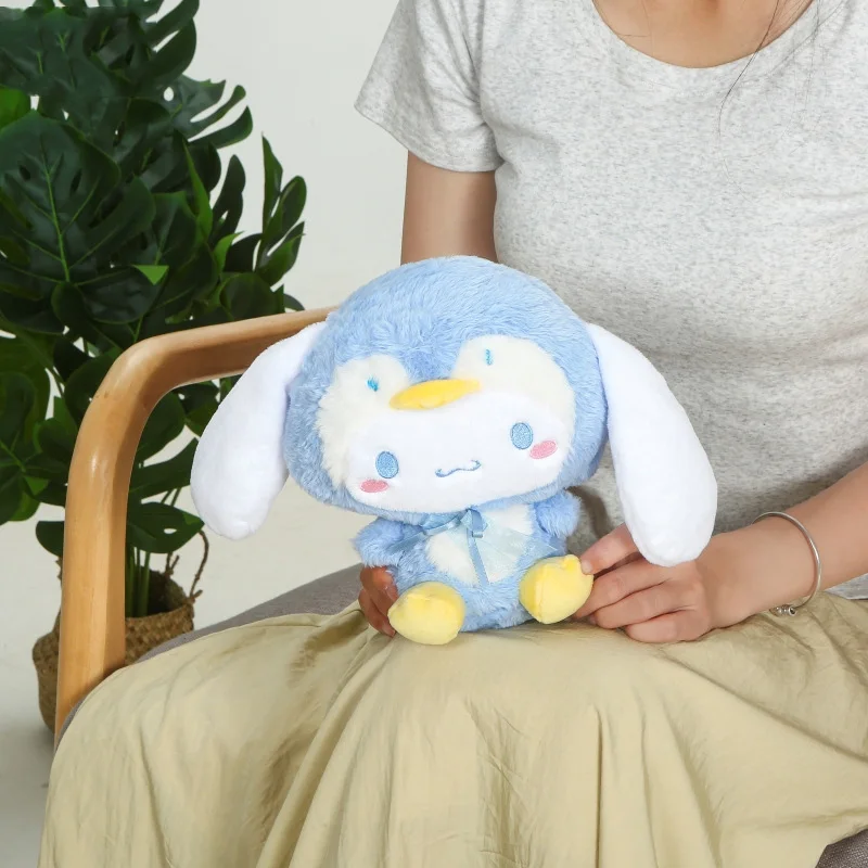 Genuine Sanrio Pochacco Cinnamoroll Plush Doll 20cm Cartoon Penguin Plushies Soft Stuffed Pillow Toy Girl Kawaii Birthday Gift plush doll,anime plush doll