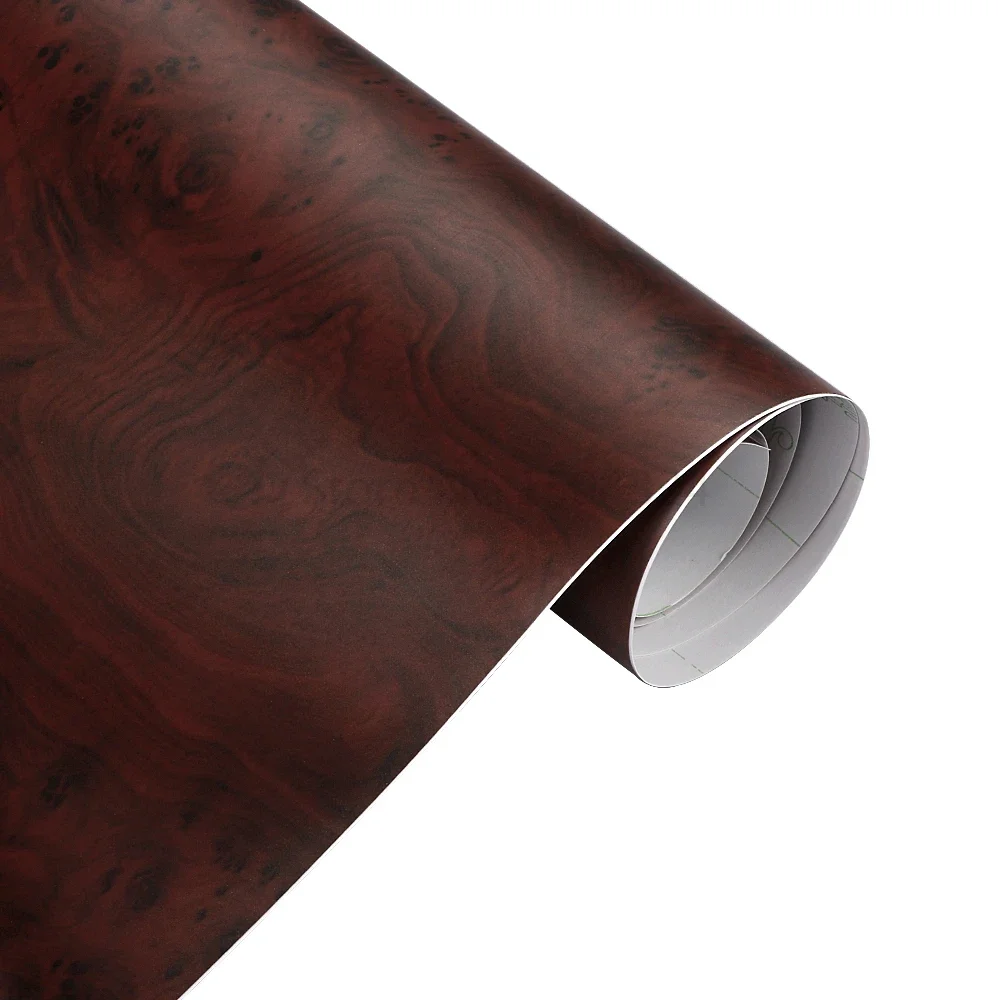 PVC Self-adhesive Wood Grain Textured Car Vinyl Wrap Film 30/10*100cm Car Internal Stickers DIY Wallpaper Furniture Accessorries