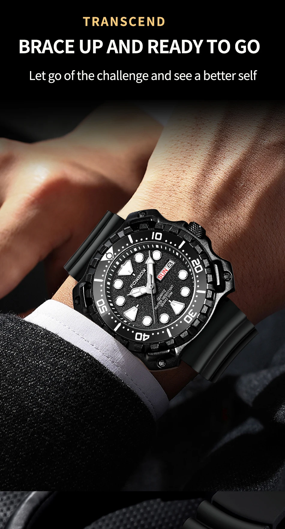 2023 Fashion Mens Watches Fox Top Brand Luxury Big Dial Sports Watch for Men Waterproof Luminous Watch Quartz Date Cloc_voghion.com