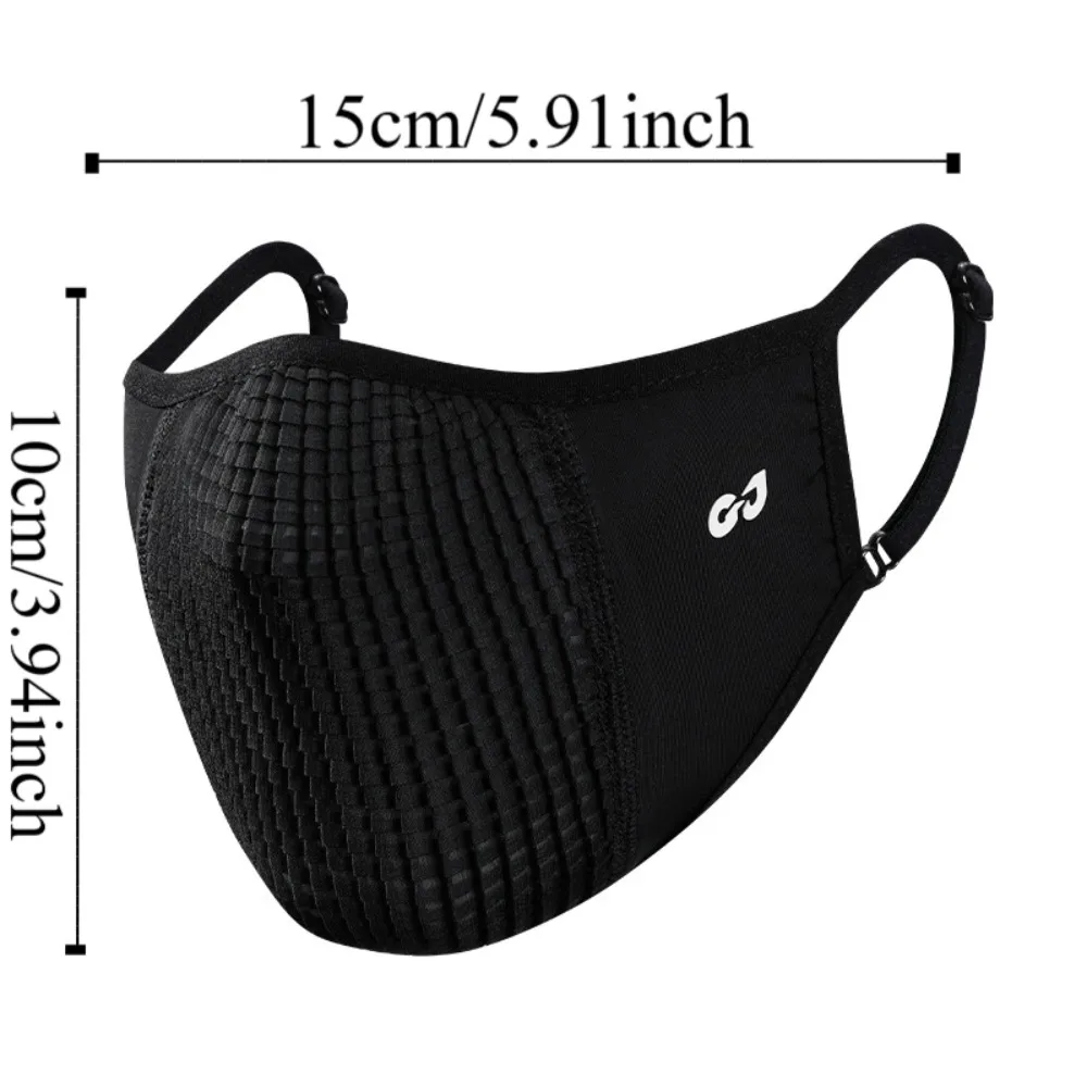 Lightweight Reusable UV Face Mask Breathable Summer Ice Silk Face Cover Washable Thin Cover Sunscreen Veil Outdoors sunscreen face mask