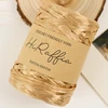 80M Metallic Shiny Natural Raffia Straw Yarn For Hand-knitted Crochet Grass Paper Hat HandBag Cushion Baskets Thread Summer DIY 2
