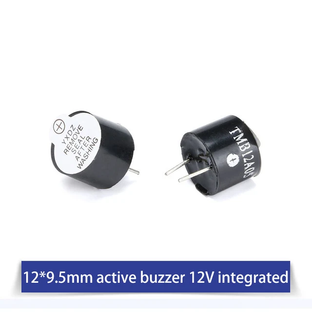 3V5V12V24V Active And Passive Buzzer Alarm Electromagnetic universal Sounder Speaker Anti-theft Device 12x9.5mm 12v 10pcs