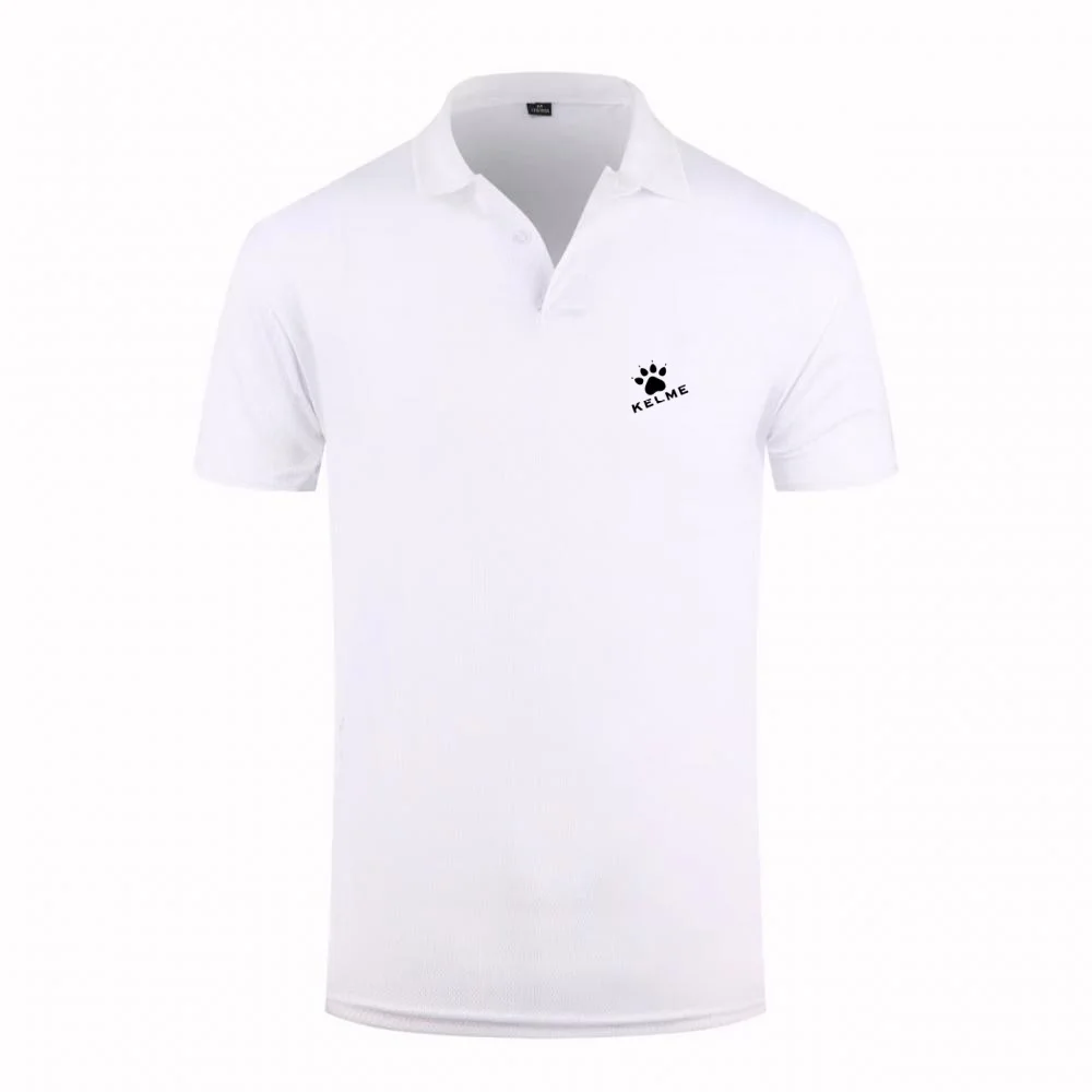 Nuova Polo KELME da Uomo 2026 con Logo a Impronta di Zampa, T-Shirt Sportiva Traspirante, Maglietta a Maniche Corte ad Asciugatura Rapida con Colletto - immagine 2