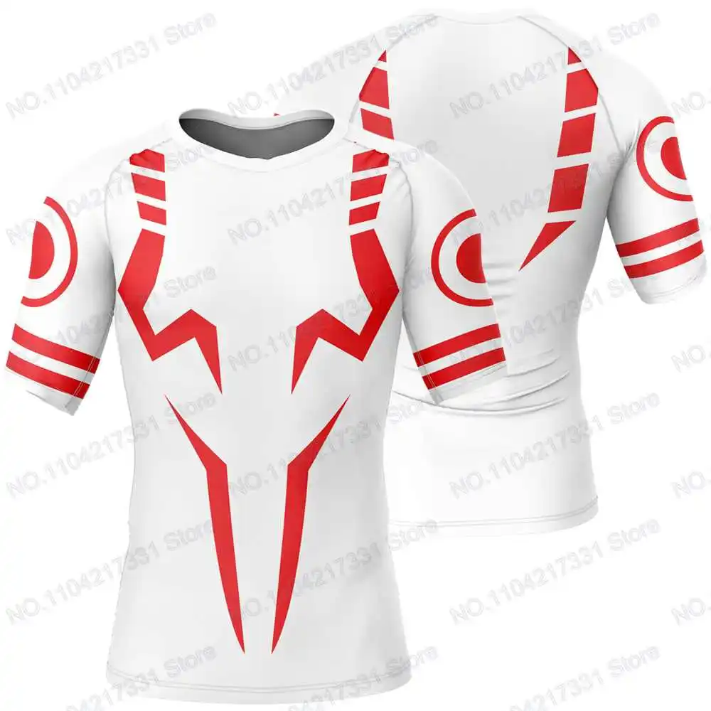 Jujutsu Kaisen Anime Rash Guards Surfing Jersey Beach Shirts Swimwear Diving Gym Shorts MMA BJJ Men Jiu Jitsu Fitness Sets