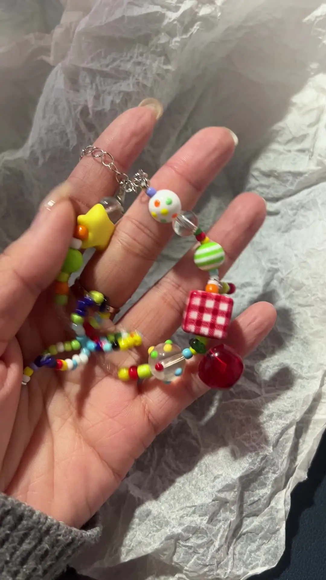 Красочный браслет из бисера для женщин и девочек Y2K