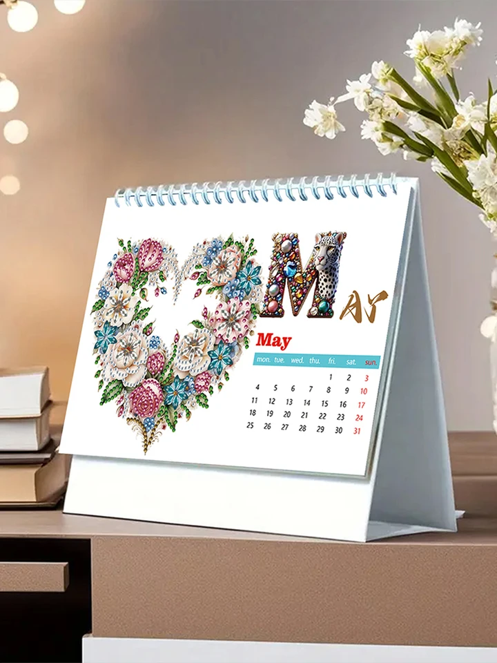 DIY Diamond Painting Monthly Calendar Kit