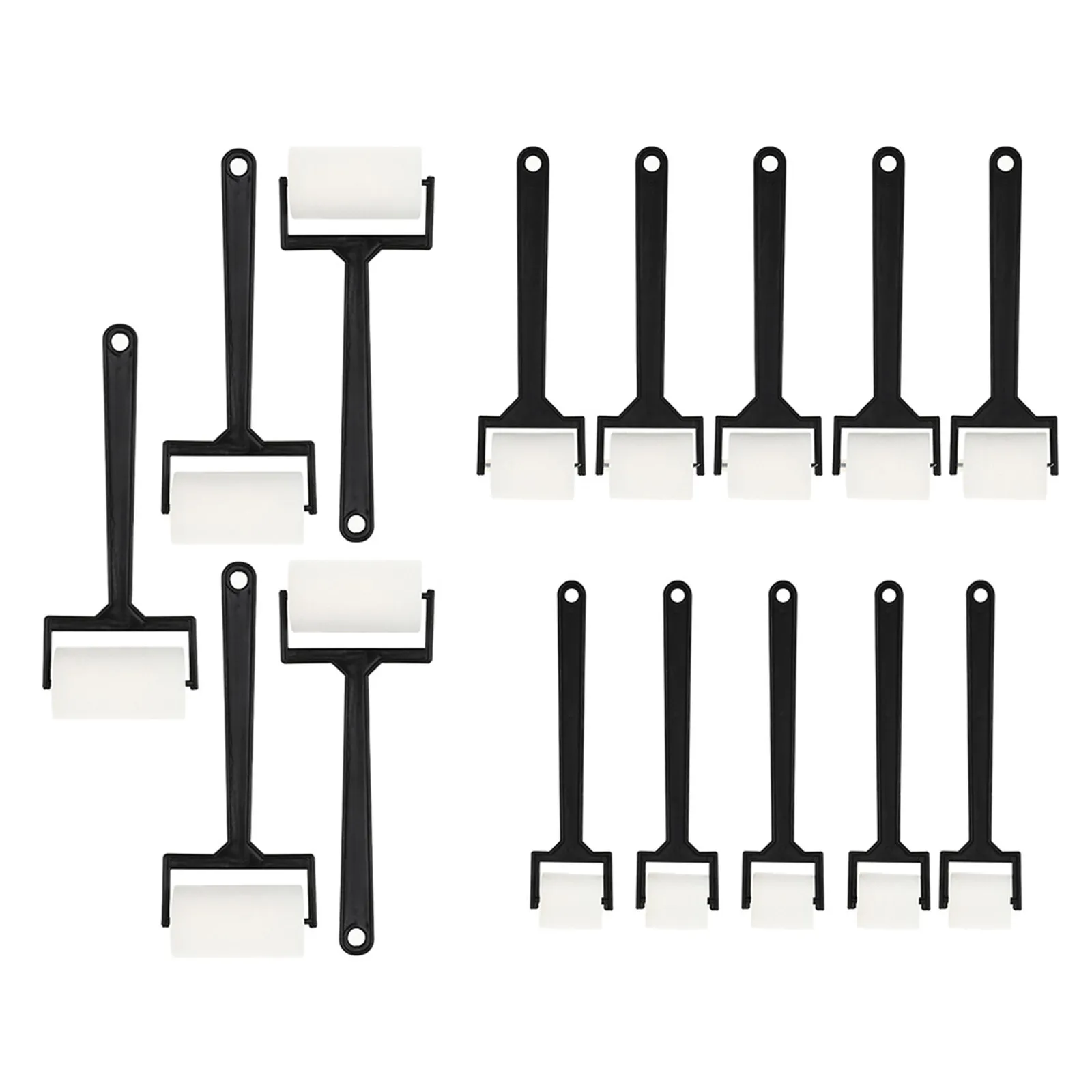 15Pcs 페인트 스폰지 롤러 드로잉 스폰지 브러쉬 세트 재사용 가능한 빨 수있는 아트 페인팅 도구 어린이 DIY 낙서 공예