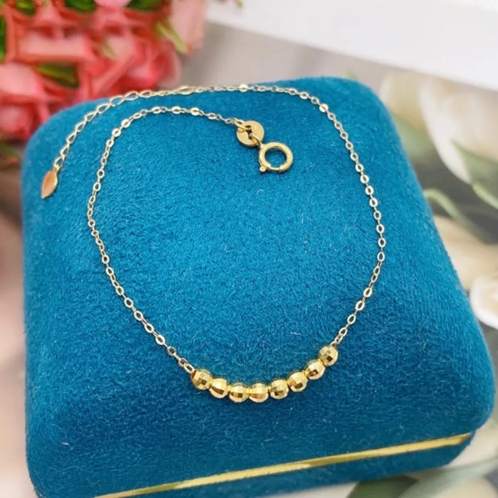 Real 18K Gold Extender Chain DIY Necklace Bracelet 18K Solid Extend Link  1.2inch