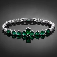 2024 Top Four Piece Nigerian Bride Zircon Women's Party Luxury Dubai Necklace Bracelet Earrings Crystal Wedding Jewelry Set 4