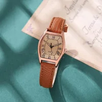 Fashion New Women Watches Leather Quartz Wrist Watches Roman Watch Gift for Friend Lovers 1