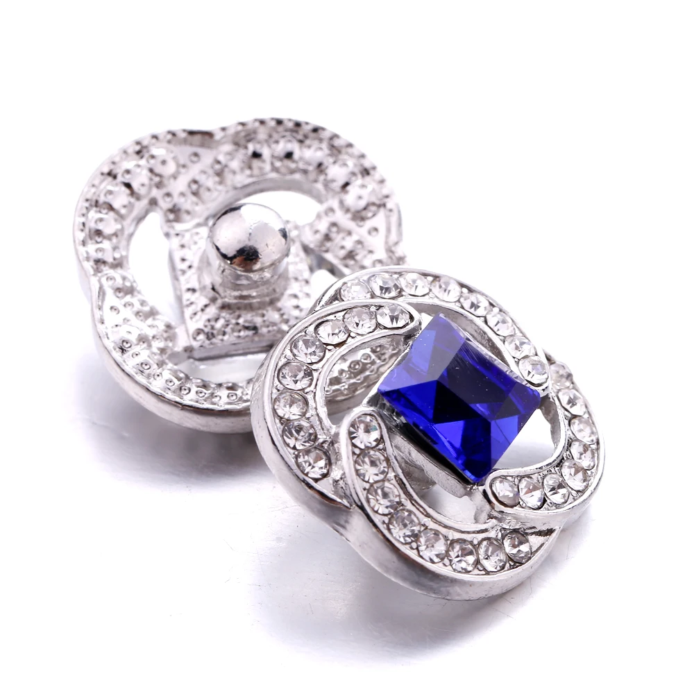 20pcs Snap Button Jewelry Ginger Charms Crystal Rhineston 20mm 18mm Snap Buttons Fit Snap Bracelet Necklace