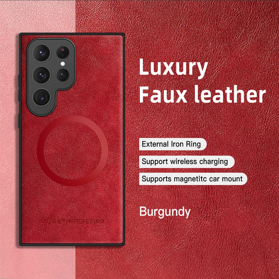 Luxury Leather Phone Cover Case