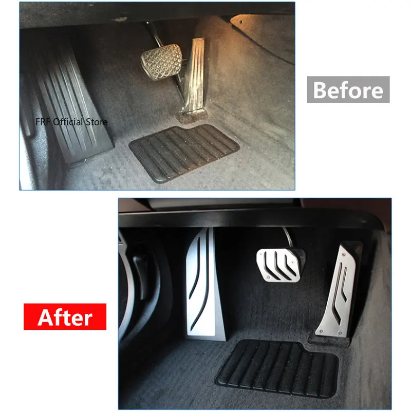 Stainless Steel Car Pedals For BMW X5 iX5 G05 Gas Fuel Pedal Brake Foot Rest Non-slip Pedal Automotive Parts