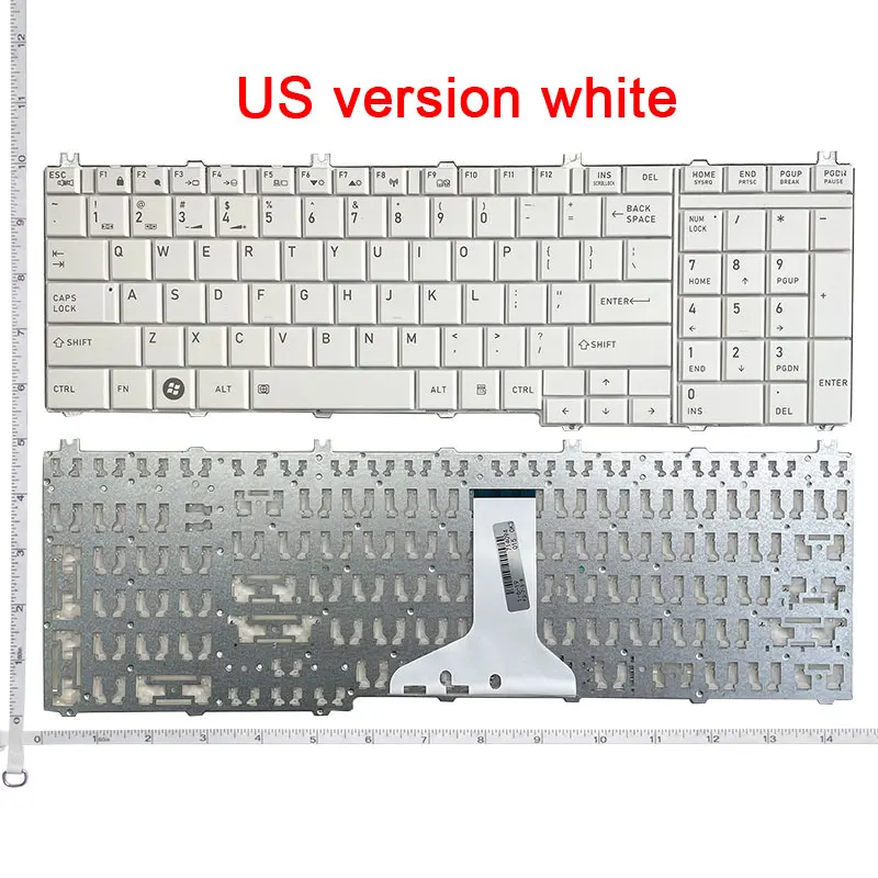 Teclado do portátil para Toshiba satélite, EUA,