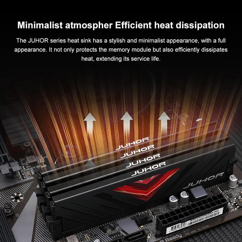 JUHOR DDR4 32GB 3200MHz 2666MHz Desktop Computer Memoria Ram
