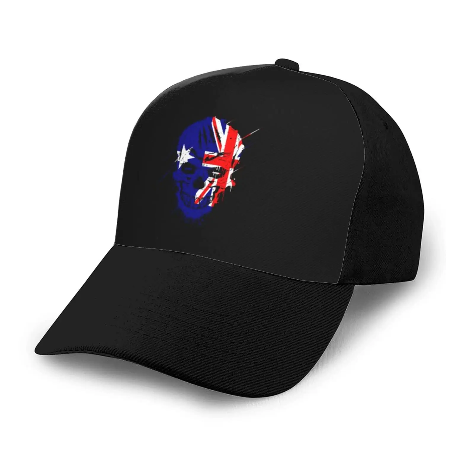 

Australia Patriot Skull National Flag Baseball Cap Breathable Hip-Hop Sun Hat Adjustable Trucker Men Women Unisex For Gift