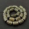 24pcs Metal Tubes Hair Braid Beard Dreadlock Beads Viking Rune Bead Spacer Knife Beads Rings Clips Styling Tools Pendant Braider 2
