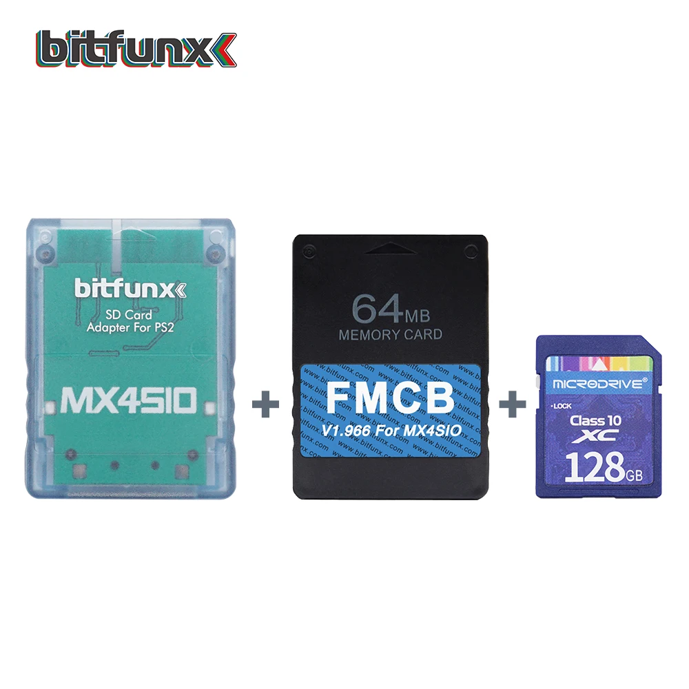 Bitfunx DIY MX4SIO SIO2SD SD Card Adapter for PS2 Game Consoles +