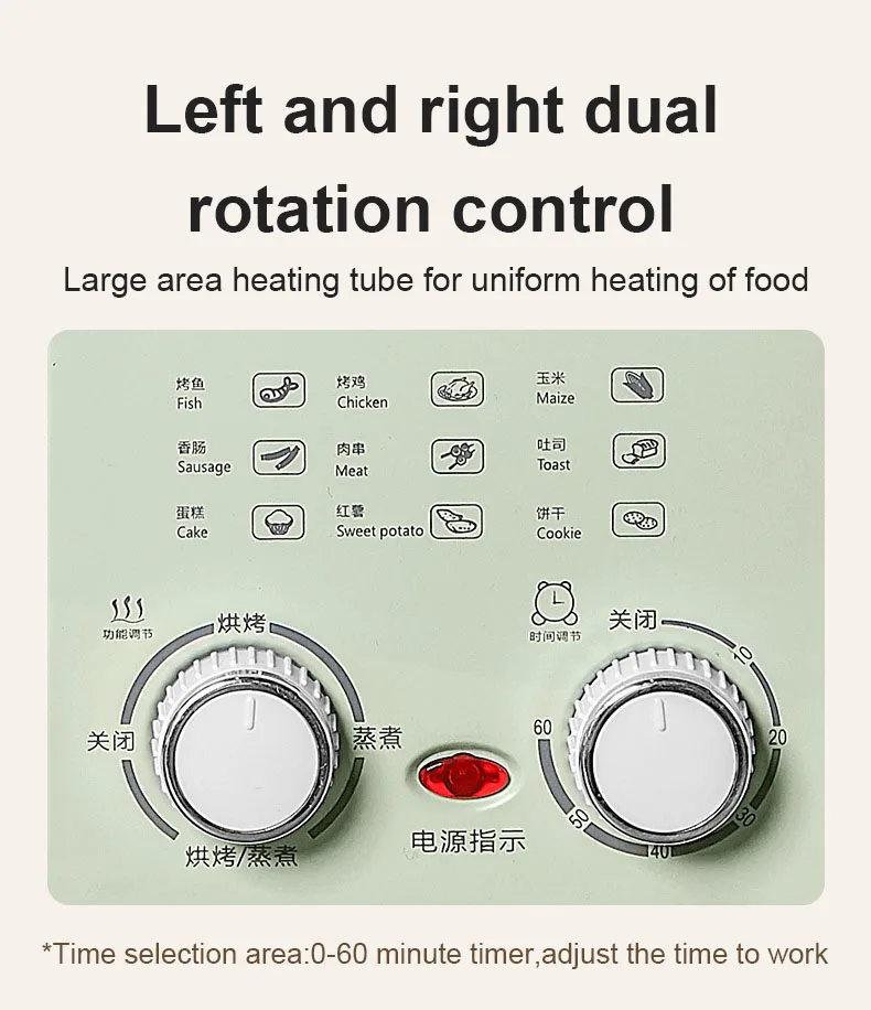 Description Picture 6 of itemHousehold  Electric 3 in 1 Breakfast Machine Bread Toaster Oven Omelette Frying Pan Hot Pot Boiler Food Steamer Pasta Cooker EU