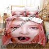 New JENNIE MANTRA Bedding Set Single Twin Full Queen King Size Bed Set Adult Kid Bedroom Duvetcover Sets Anime Bed 5