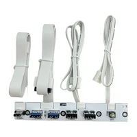 USB 3.0 Front Panel Hub IO Panel 2-port USB3.0+2-port USB2.0+1-port TYPE-C 20G+LED Switch For PC Case Desktop Computer Chassis 1