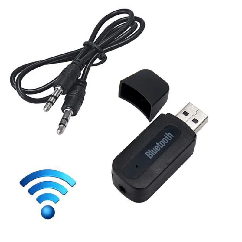 

Wireless Car USB Adapter 3.5mm Jack AUX Music Stereo Receiver Bluetooth Transmitter For Mobile Phone Car Speaker