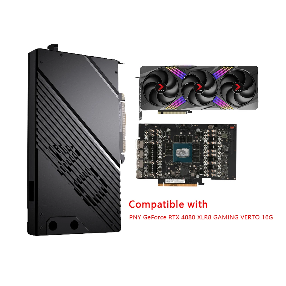 Granzon Gpu Water Block Per Pny Geforce Rtx 4080 Xlr8 Gaming Verto 16G Scheda Video/Radiatore Di Raffreddamento In Rame/Gbn-Pny4080Verto