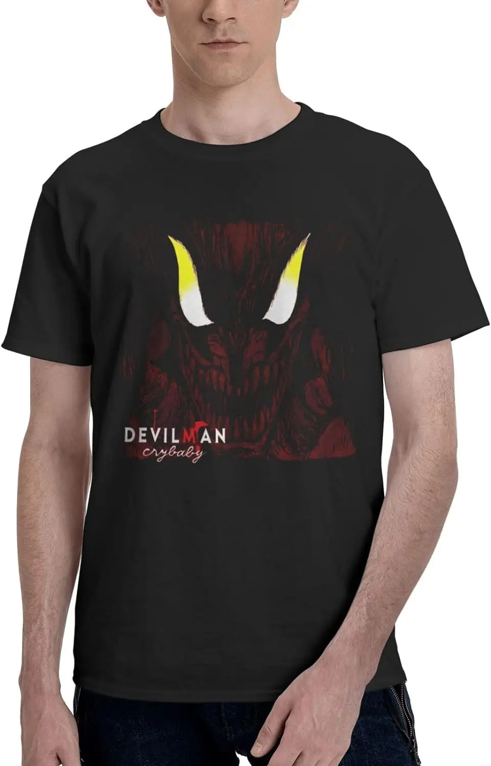 

Anime T Shirt Man Fashion Crew Neck Short Sleeve Tee