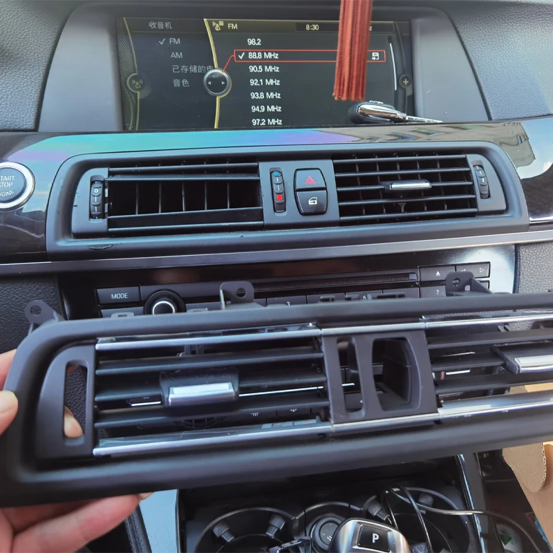 Chrome Dashboard Zentrale Klimaanlage Vent Grille Komplette Montage Für