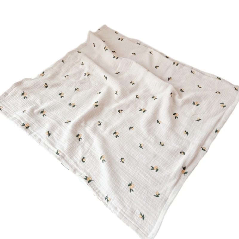 

D7WF Baby Blanket with 4 Layer Lightweight Cotton Baby Blankets for Boys & Girls Newborn Nursery & Toddler Blanket 28x28inch