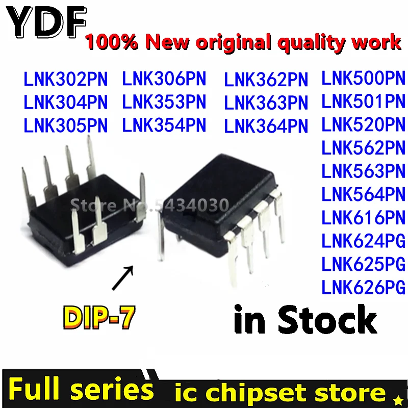 Premium Quality 10-Pack Power Integrated Circuits DIP-7