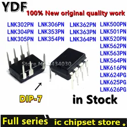 Premium Quality 10 - Pack Power Integrated Circuits DIP - 7 (LNK363PN)
