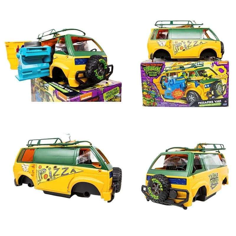 

Подростковые мутанты ниндзя черепашки версия фильма пицца автомобиль сцены настольные украшения модель игрушки коллекционные предметы для детей Подарки