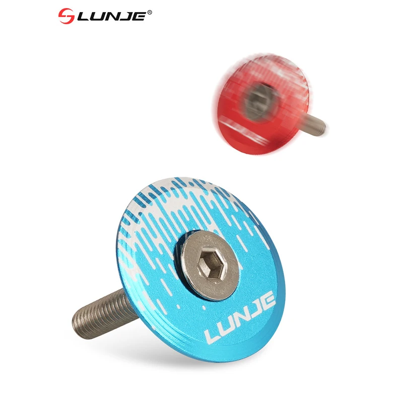 Bike Headset Top Cap MTB Road Bike Stem 28.6mm Tube Front Fork Headset Bowl Cover With Screw