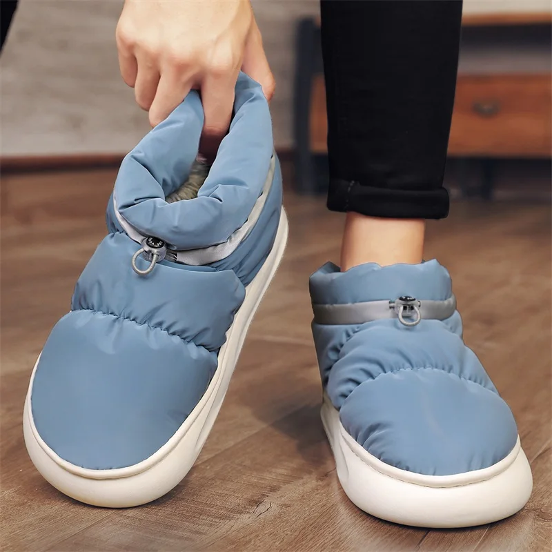 Parent-child Snow Boots Winter Outdoor Cotton Shoes Plush Insulation, Cotton Men's Shoes Trendy for Women Botas Mujer