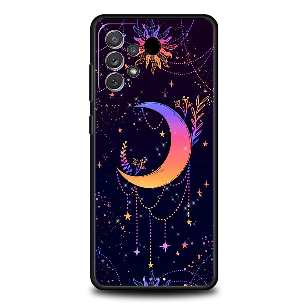 Astrological Suns Moons Clouds Soft Shell Phone Case