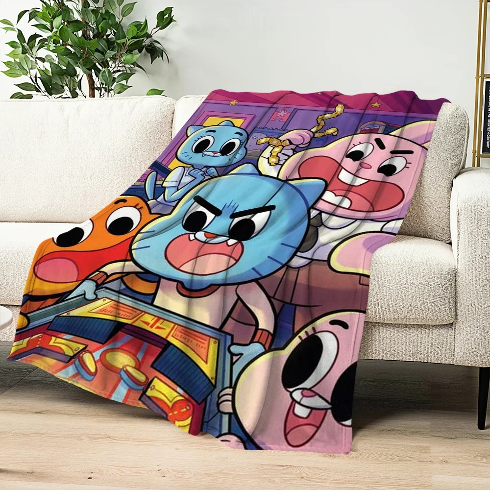 The Amazing World G-Gumball Blanket Skin friendly comfort warm soft plush blanket suitable sofa living room office bedroom 5